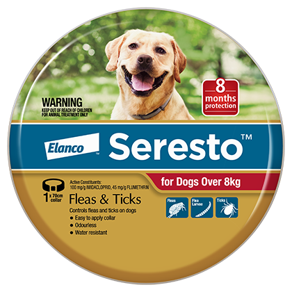 Seresto Large Dog Flea Collar with Reflective Safety Strip